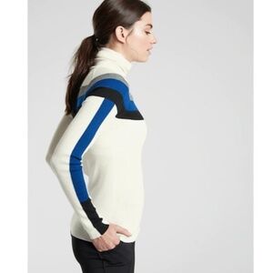 Athleta Brookshire Colorblock Turtleneck Sweater